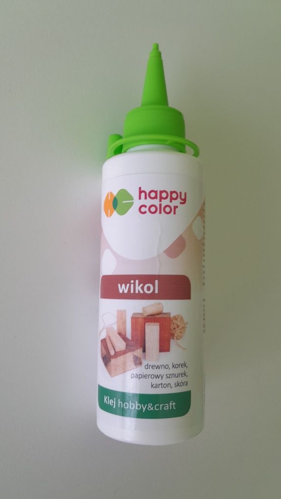 Happy Color blok kolorowy, Design, tektura, papier metaliczny, Wikol