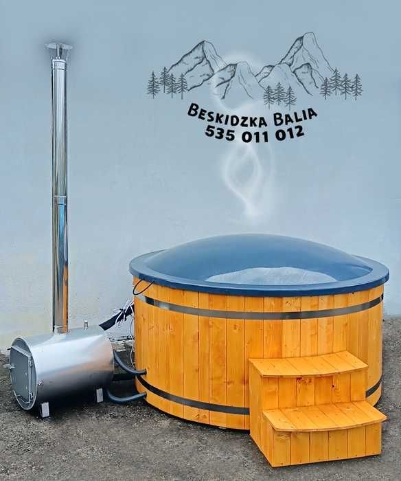 Beskidzka Balia- balie sauna ogrodowa premium, domowe spa, jacuzzi