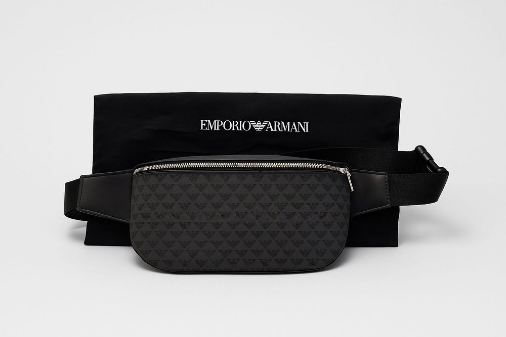 Emporio Armani Eagle Monogram Belt Bag Original  Premium  Style 190$