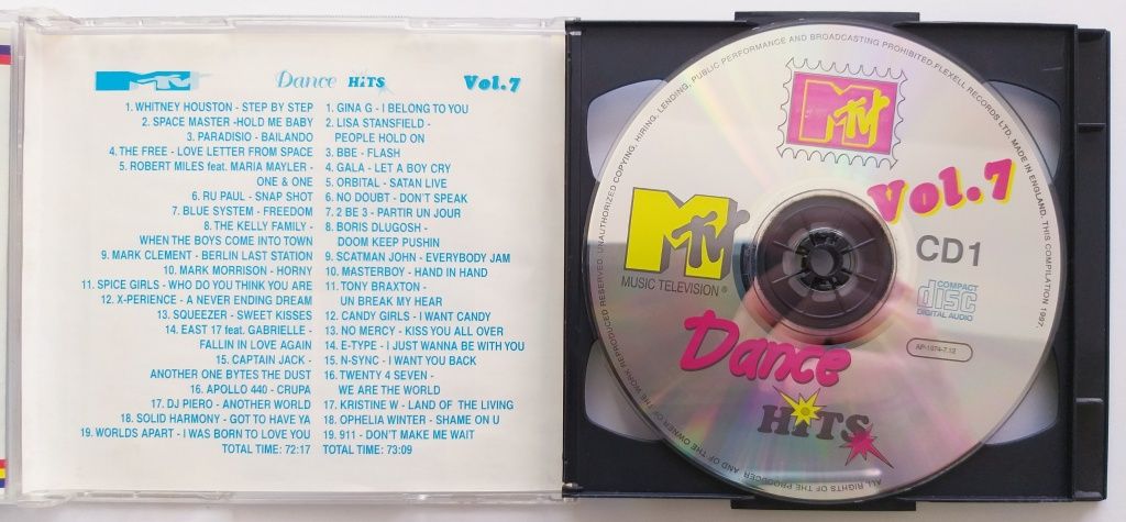 MTV Dance Hits vol. 7 2CD 1997r Whitney Houston N Sync Spice Girls