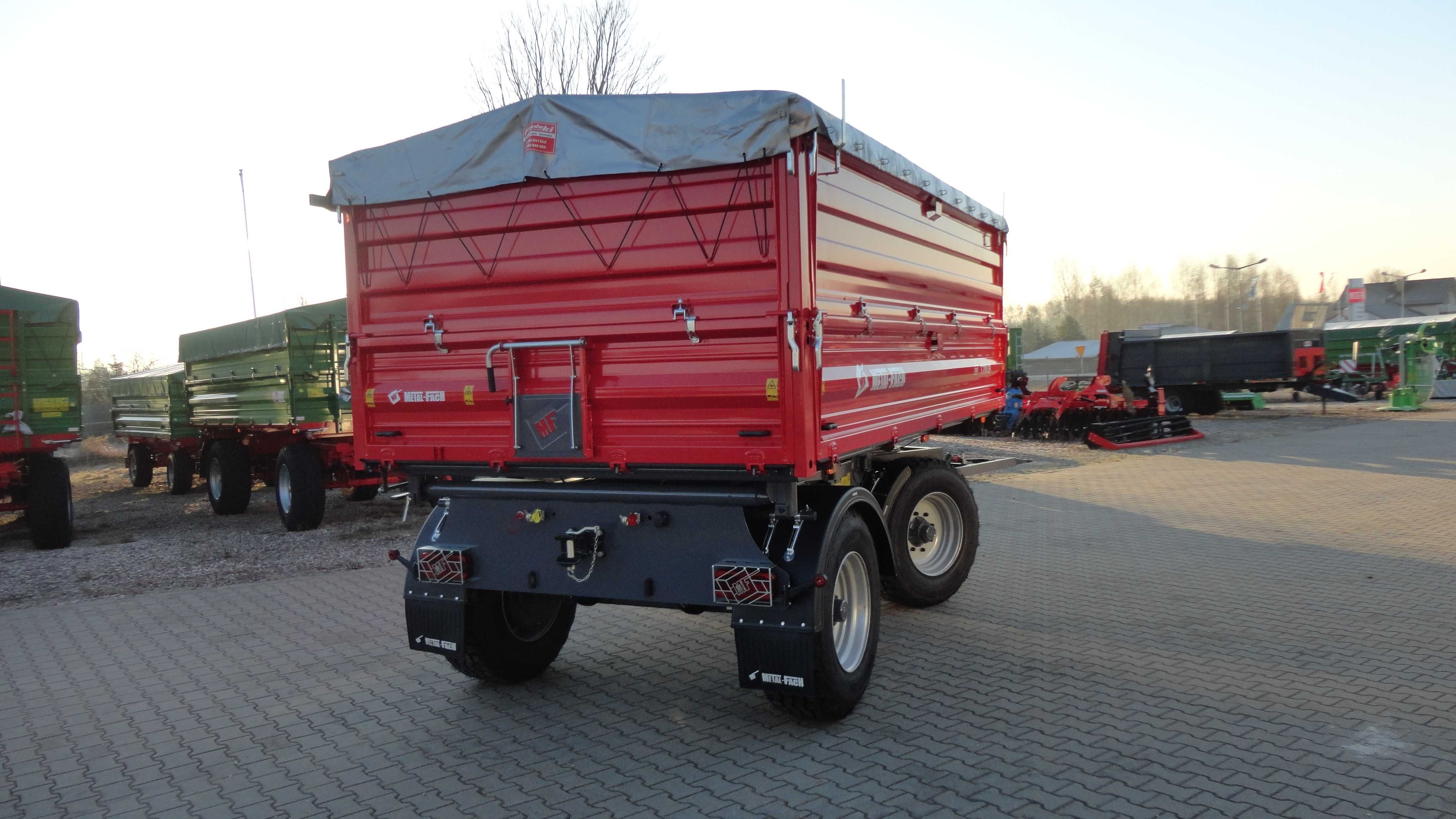 Przyczepa rolnicza 10T Metal-Fach T711/2 paletowa wywrotka T711/3 12T