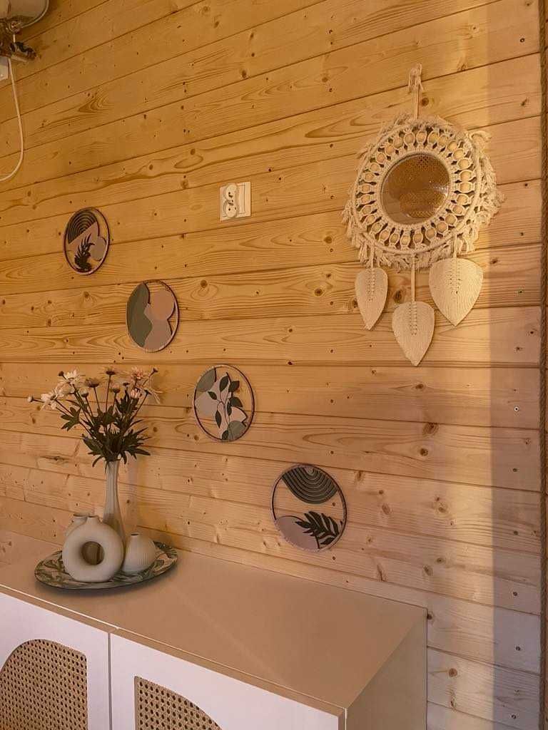 Caloroczny- Mały domeczek" na zielonej łące " w stylu boho- Nowęcin