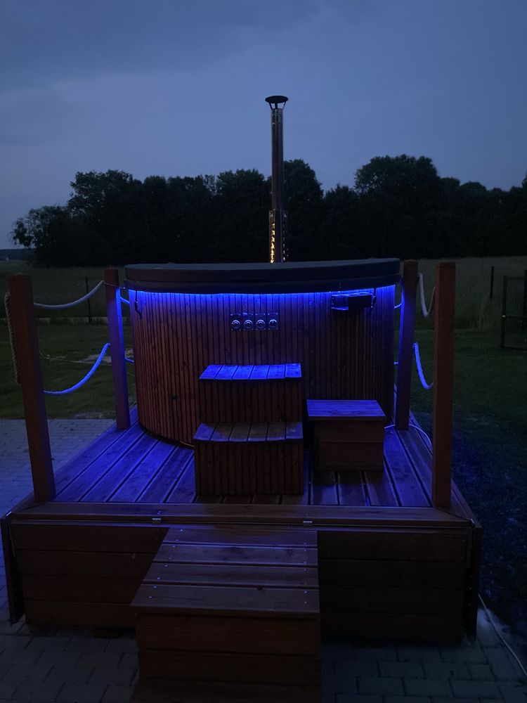 Domek Bocian,balia, sauna, kominek, taras,Poleski Park Narodowy