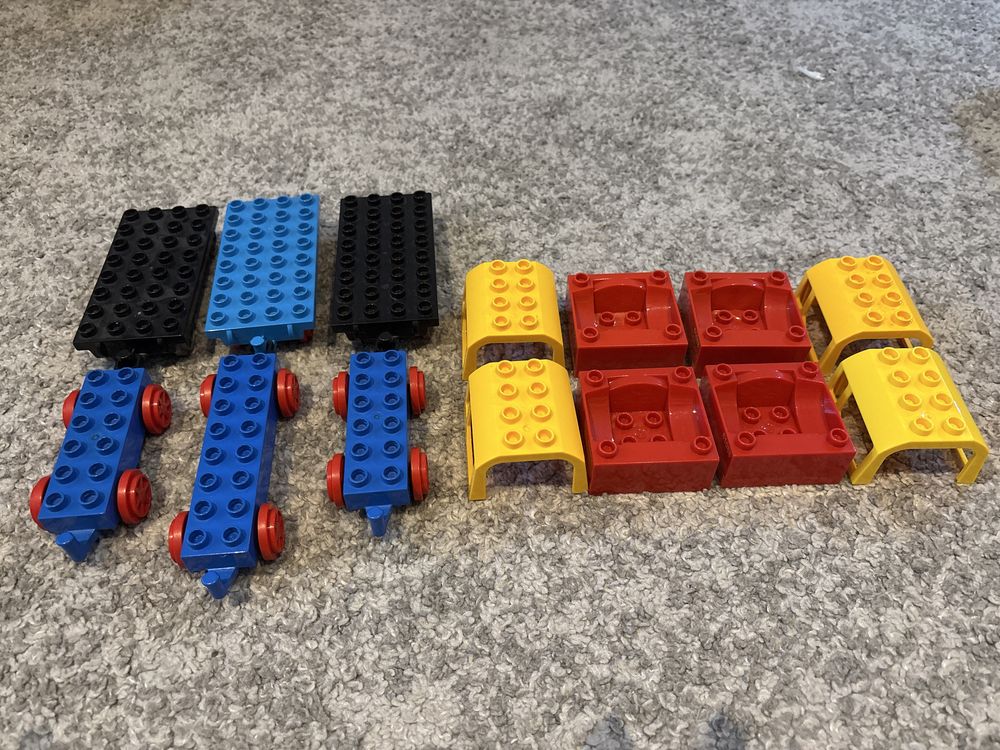 LEGO DUPLO wagoniki - platformy 14 elementów