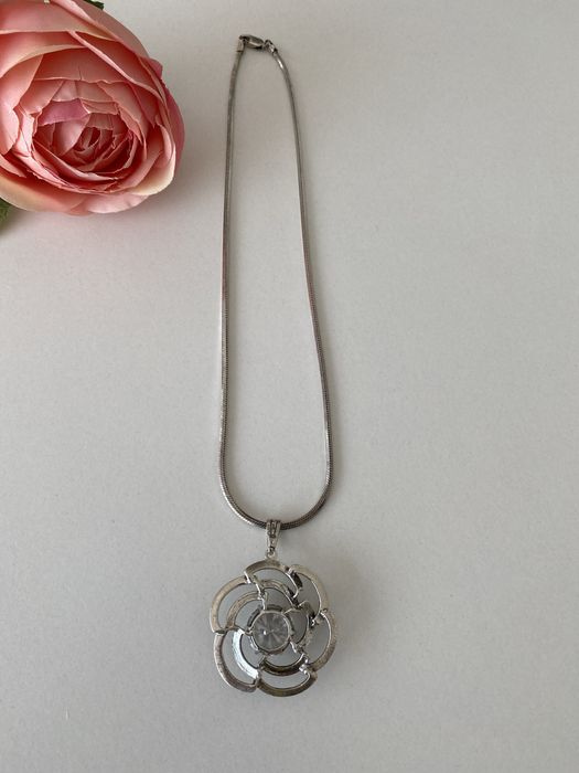 Naszyjnik srebrny z cyrkonią 42 cm