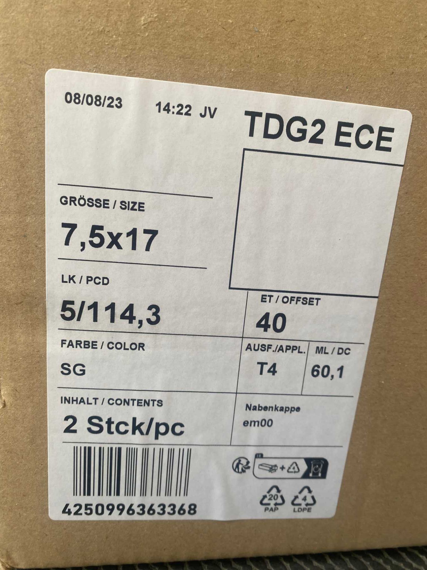 Felgi 17 5x114,3 Toyota Auris Avensis Camry C-HR Corolla RAV4 Czarne