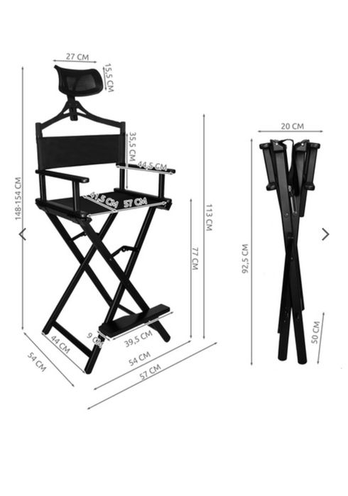 Krzesło aluminiowe kosmetyczne