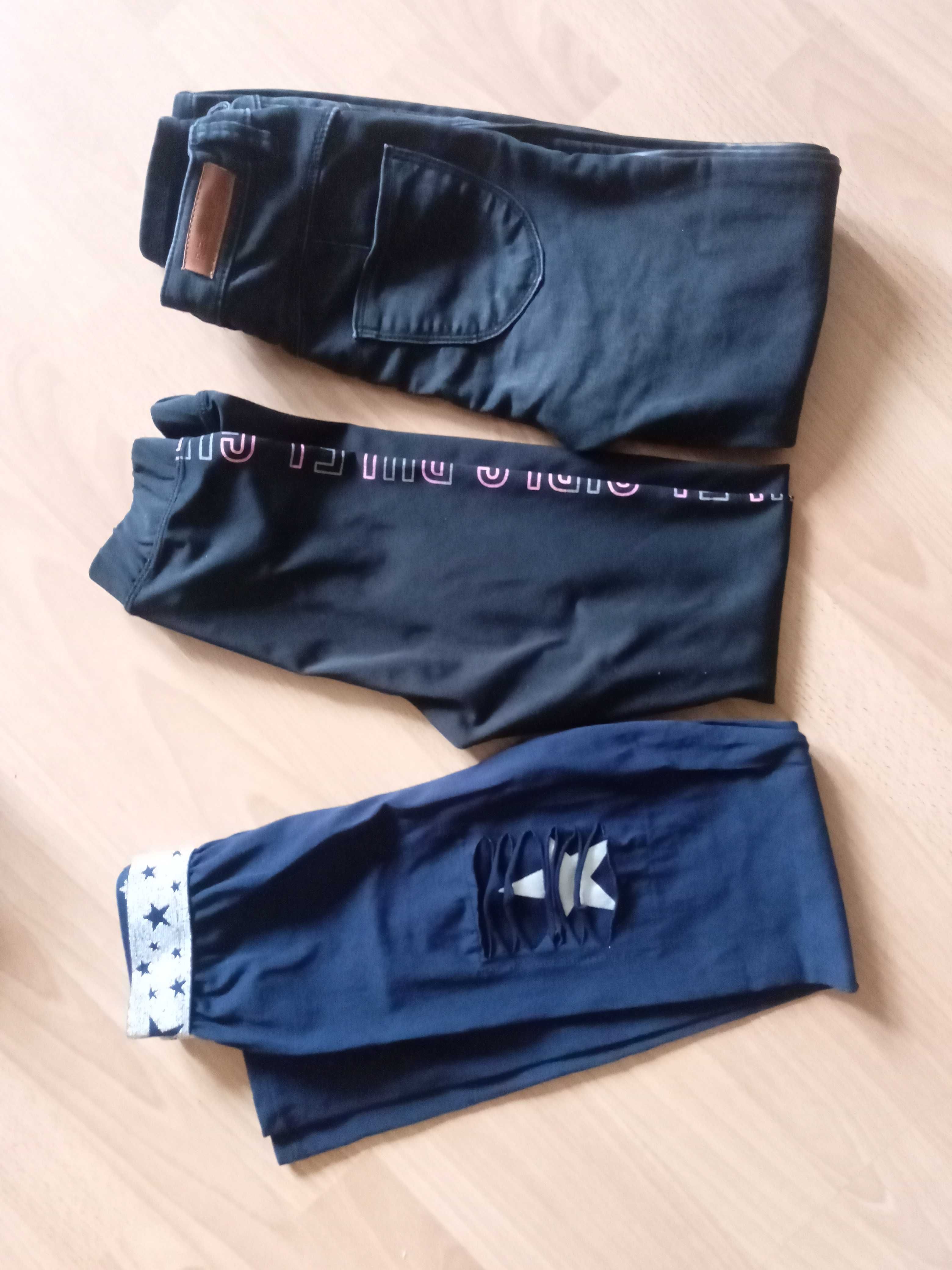 Zestaw komplet paka dziewczynka 134 cm reserved spodnie getry