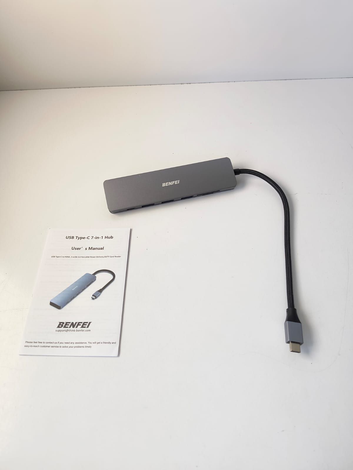 BENFEI Hub USB C 7w1, USB-C HUB Multiport adapter z USB typu C na HDMI