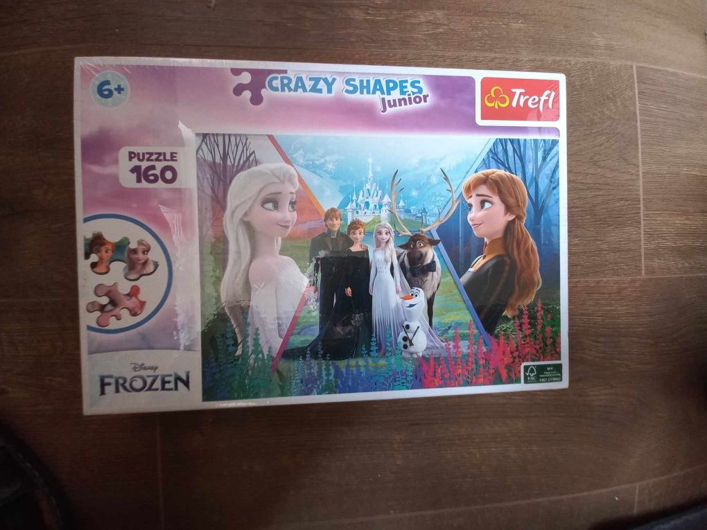 Nowe puzzle Frozen 160 dla 6+ oraz gratis Frozen 3 x 49