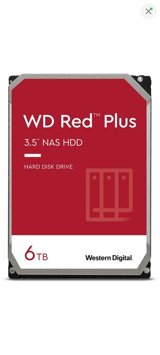 Жесткий диск Western Digital Red Plus 6TB 5400rpm 256МБ WD60EFPX 3.5