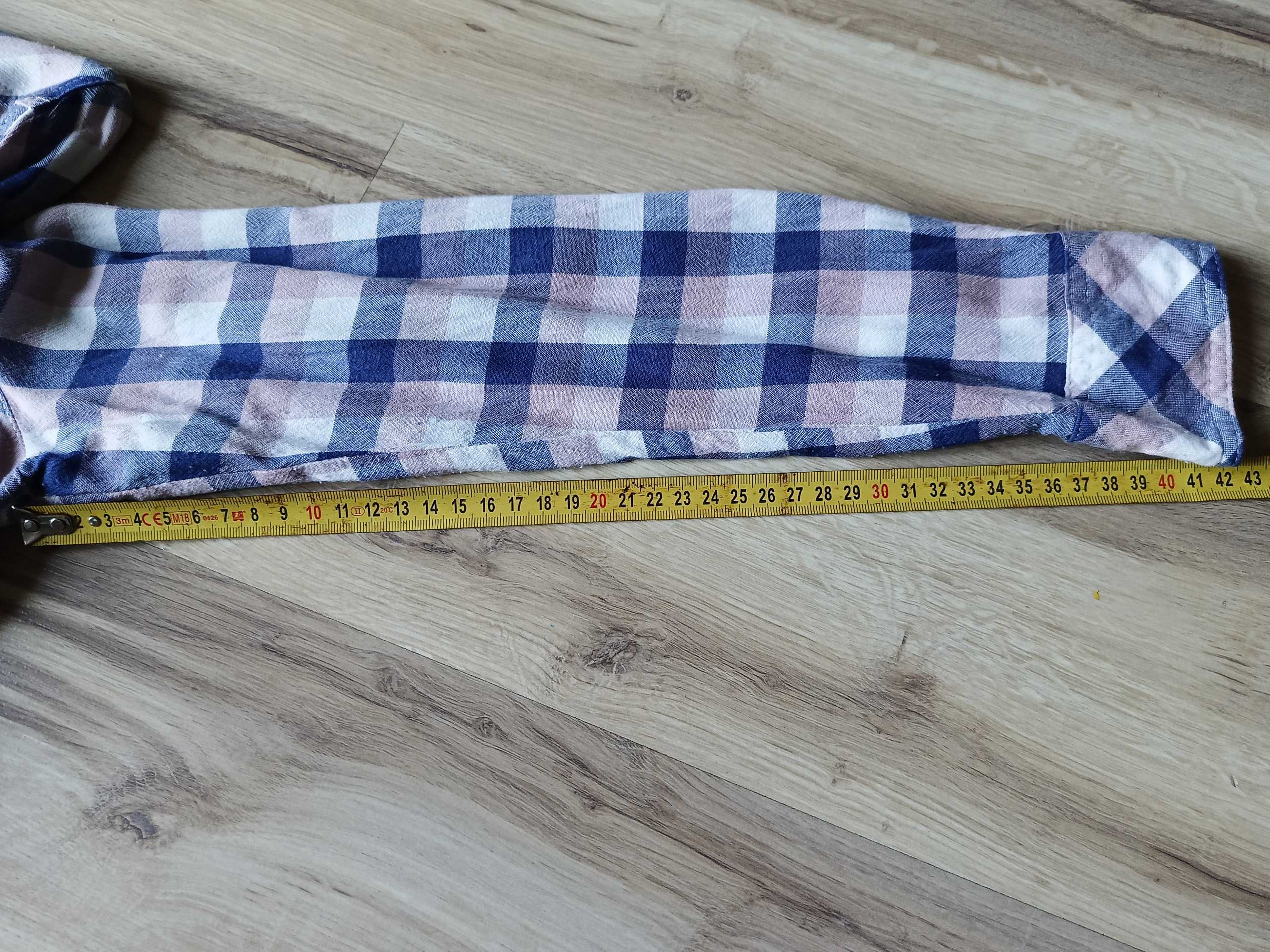 Koszula flanelowa w kratę damska rozmiar M 38