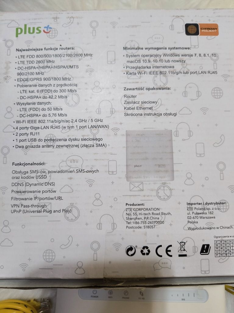 Router ZTE MF 286R lte