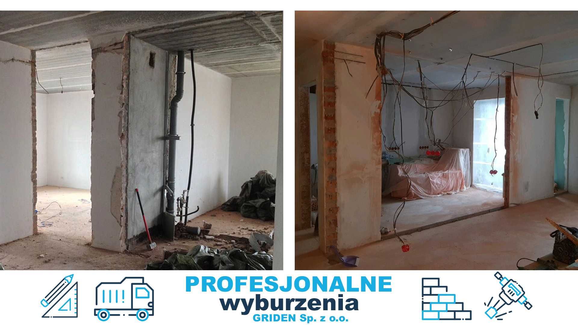 Przygotowanie do remontu | Wyburzenia i rozbiórki ścian Skuwanie kafli