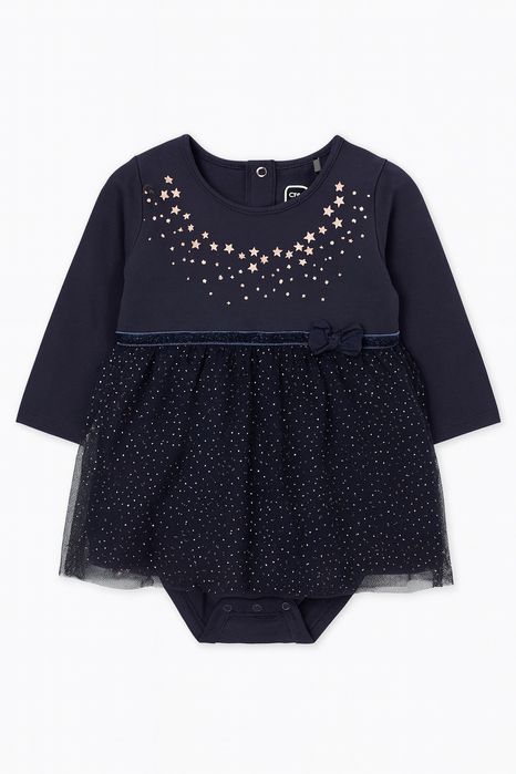 Sukienka body 74 święta mikołaj gwiazdka Smyk cool club granatowa