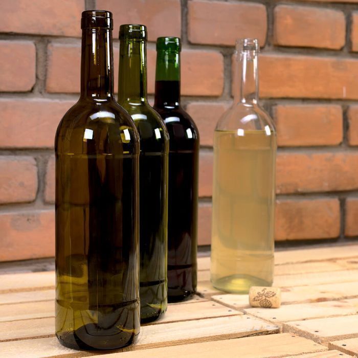 15x butelka na wino 750 ml zielona + korki