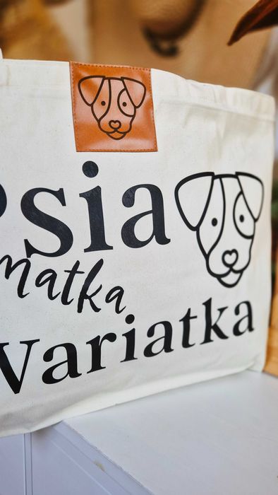 Torba psia matka wariatka prezent dla każdej psiary PSIEBAMBETLE