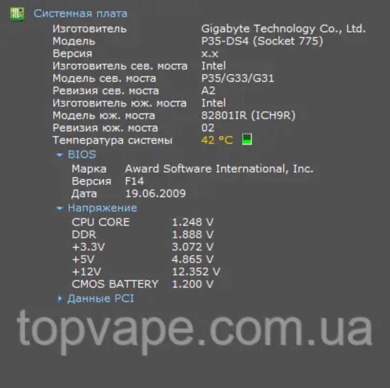 Материнська плата GIGABYTE GA-EP35-DS4