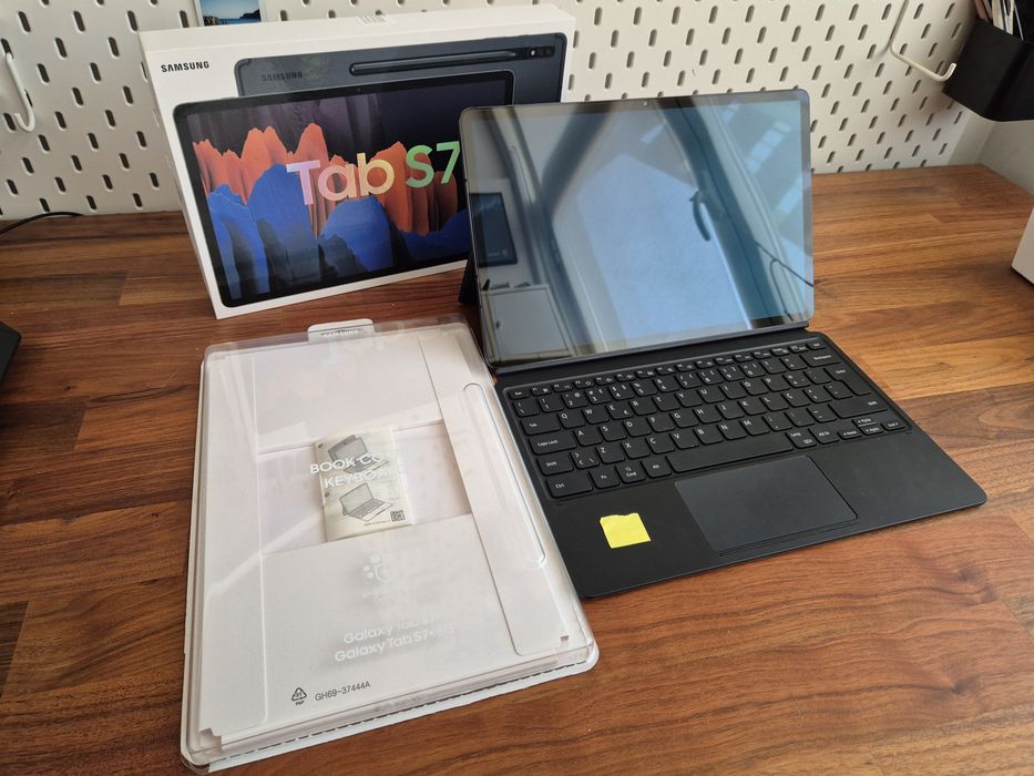 Samsung Tab S7 Plus 265GB + Capa Teclado Samsung