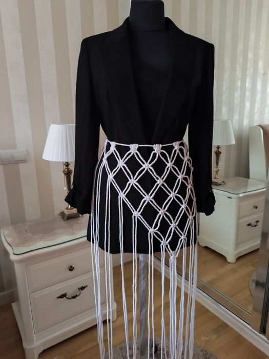 пояс хустка макраме припинда