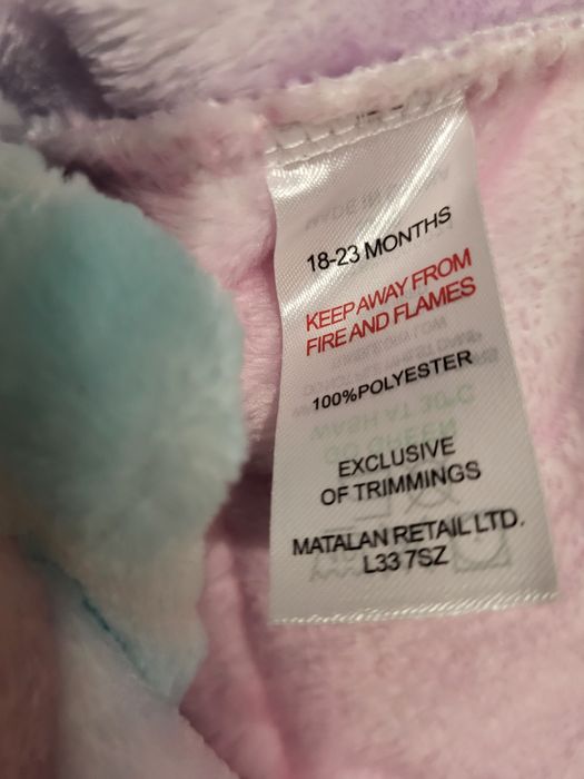 Matalan szlafrok dziewczęcy rozm 18-23 m