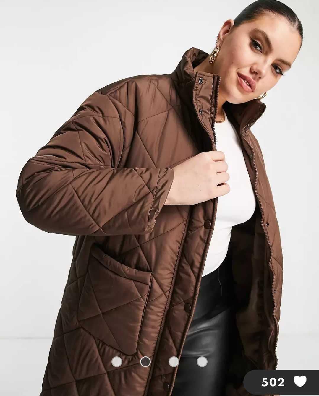 Удлиненная куртка пальто, большой размер 54-58, Англия, Asos