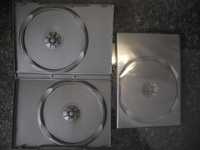 6 Caixas de DVD's/CD's duplas novas