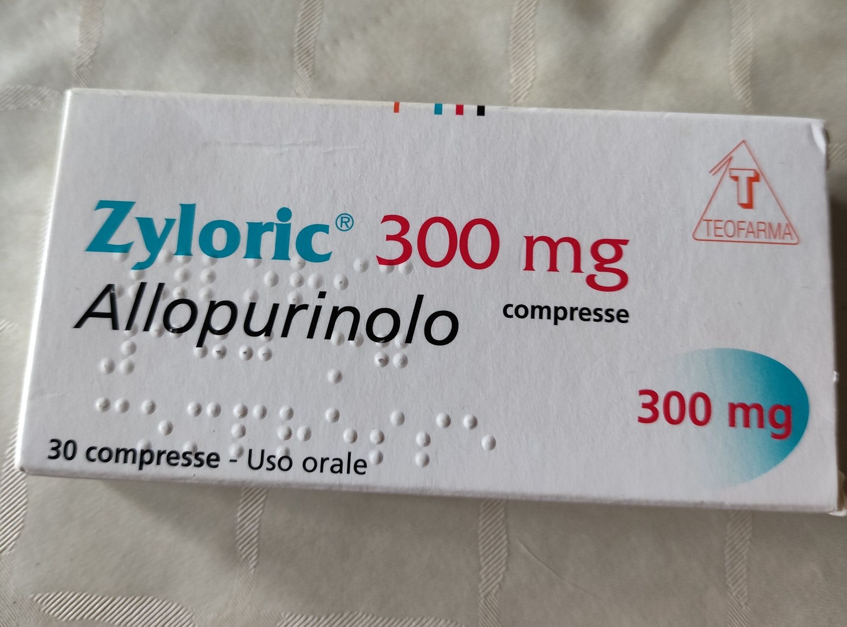 Отдам таблетки Zuloric 300mg.,Alopurinolo