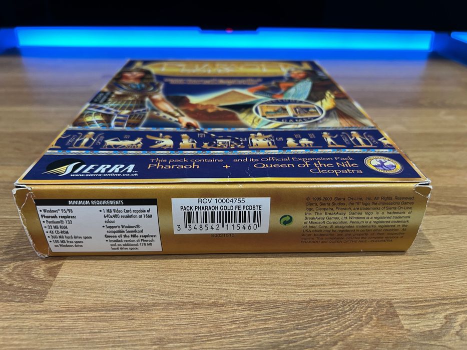 Pharaoh Gold + Cleopatra (PC EN 2000) BIG BOX angielskie wydanie