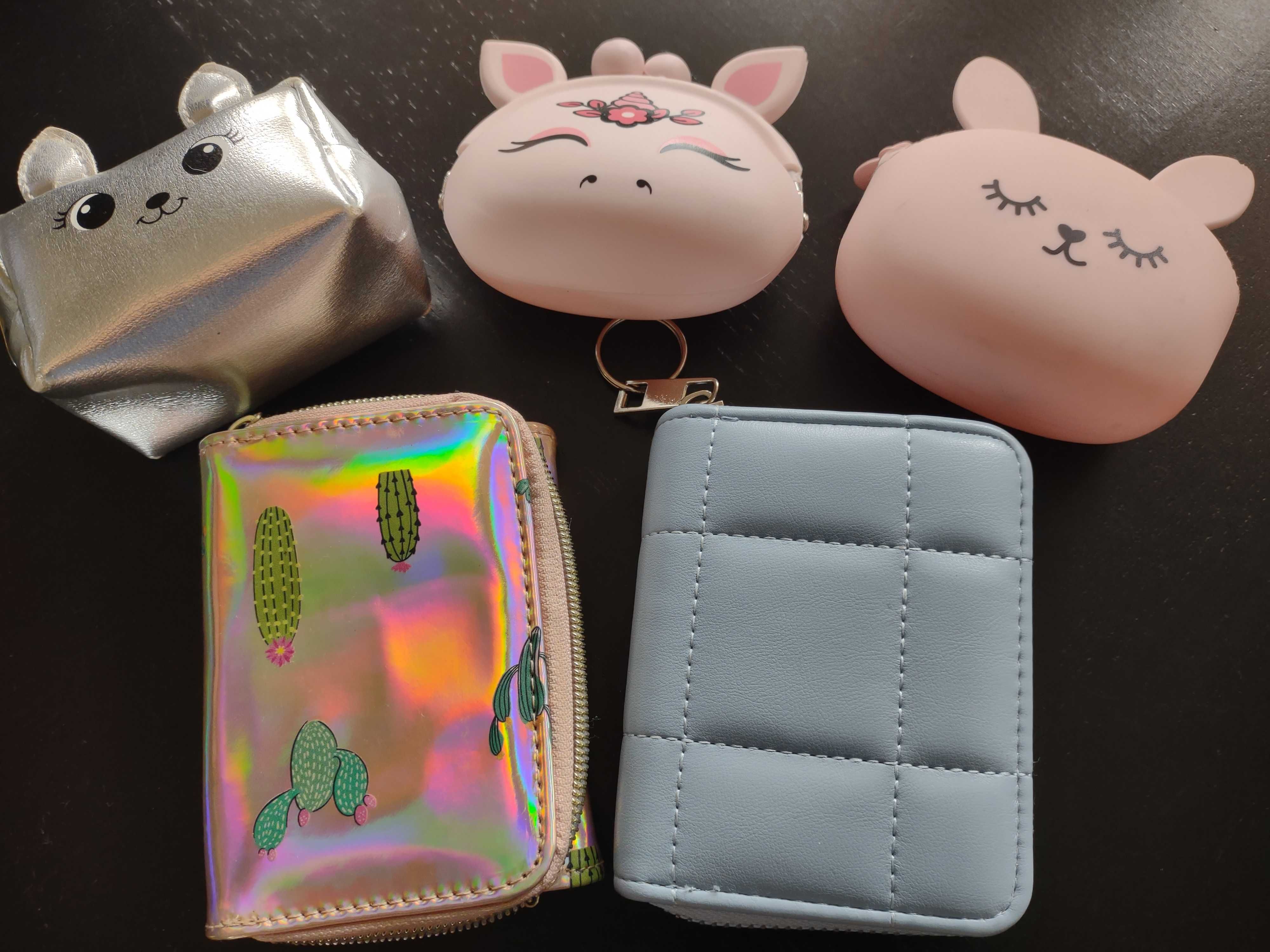 portfeliki, portmonetki dla dziewczynki zestaw