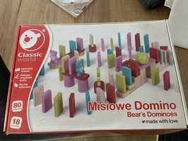 Drewniane misiowe domino