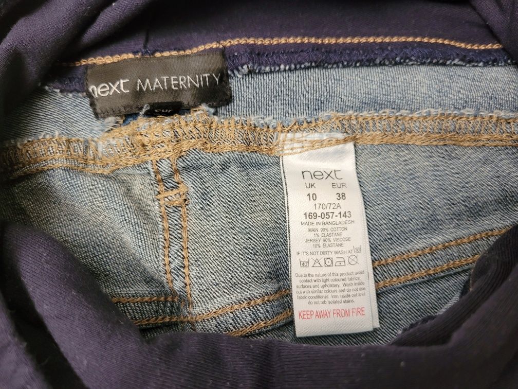 Spodnie dżinsy ciążowe Next - rozm. 38