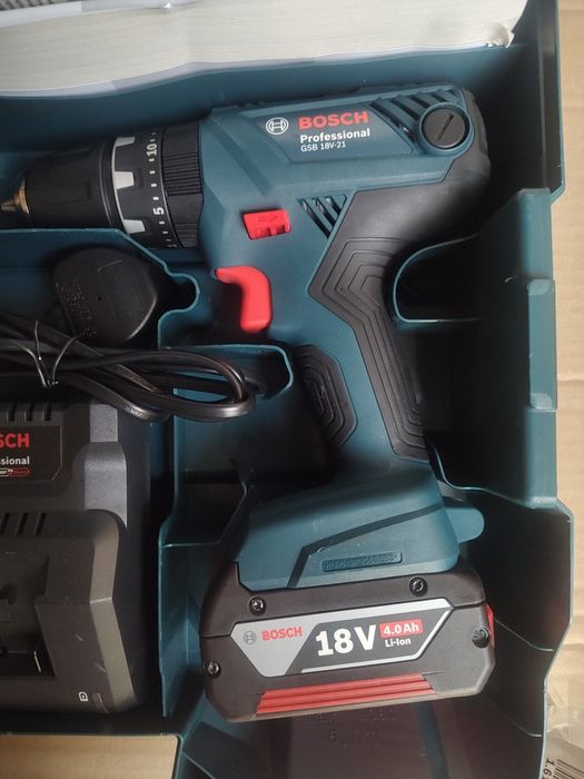 Wkrętarka Bosch GSB 18V-21, zakrętarka Bosch GDX 18V-180 +aku 4.0 x2