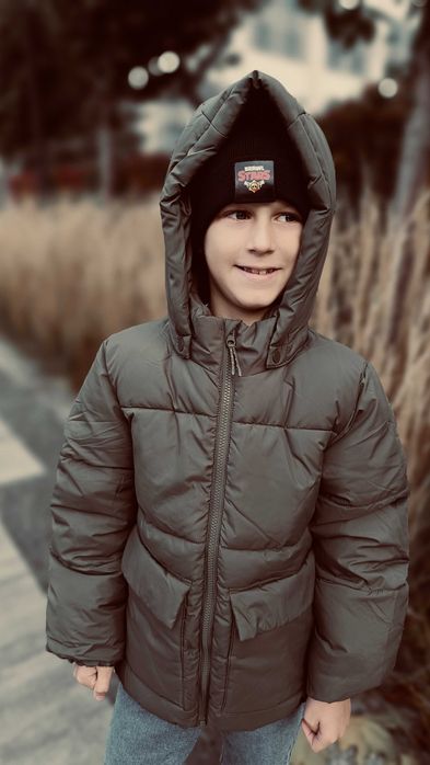 Куртка еврозима хакі h&m ріст від 110 до 140 см
