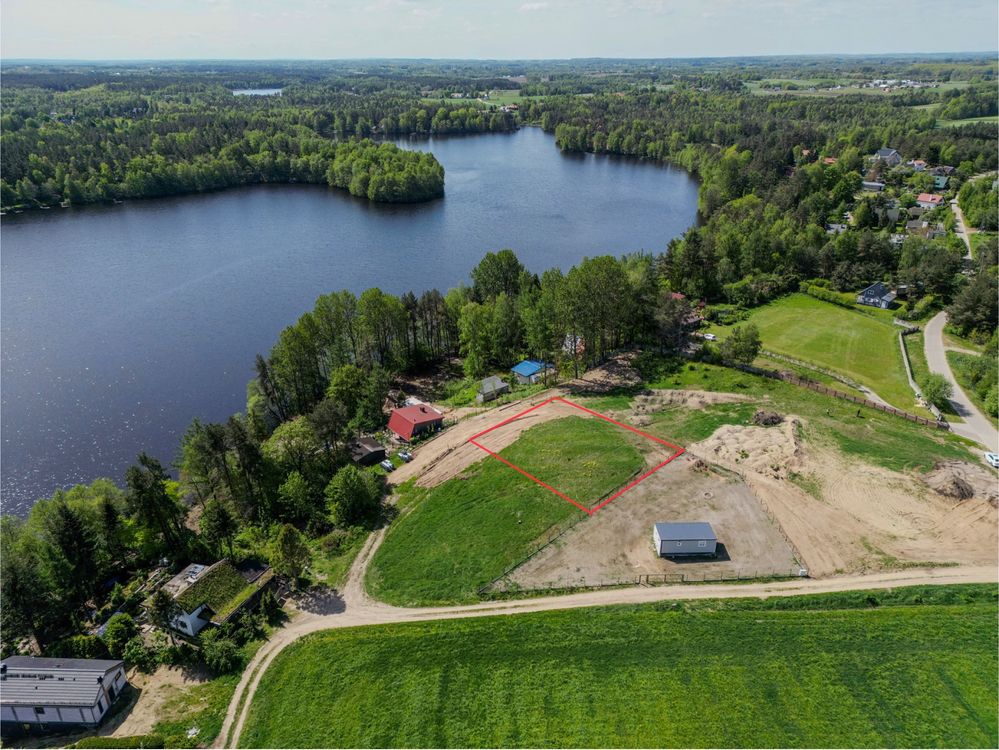 Działka nad jeziorem w Kamieniu gmina Szemud, Trójmiasto