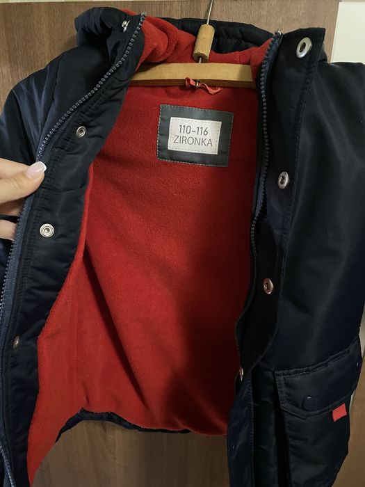 Тепла парка для хлопчика, розмір 110-116
