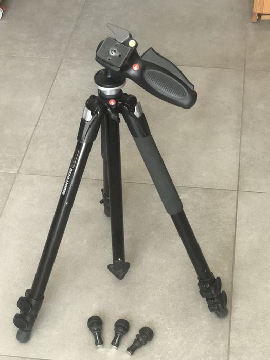 Manfrotto 055XB + головка 327RC2 + шипы, Gitzo GT2540LLVL