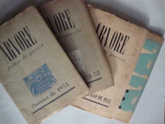 Revista - Árvore : folhas de poesia- 4 volumes 1951 a 1953