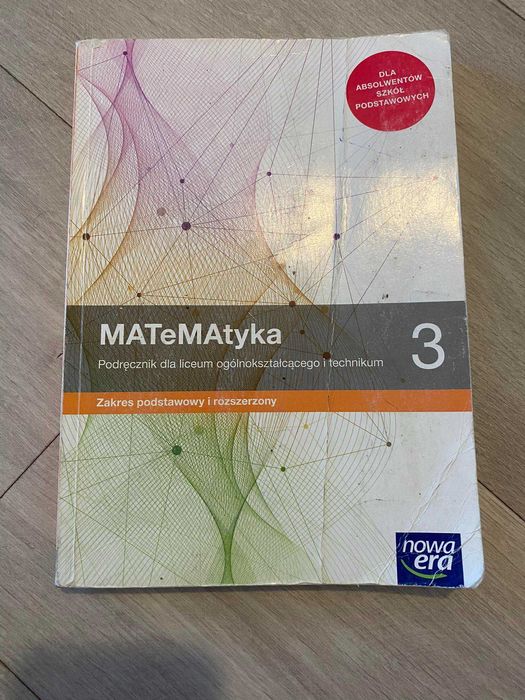 Podręcznik + zbiór zadań matematyka poz. rozsz. klasa 3 Liceum, tech.