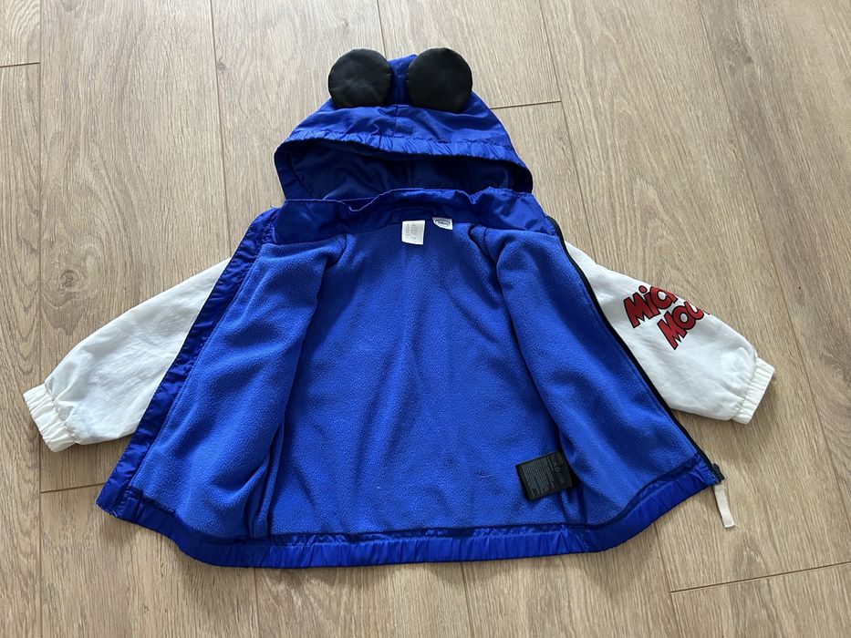 Kurtka mickey hm 80 z uszkami ocieplana jesien