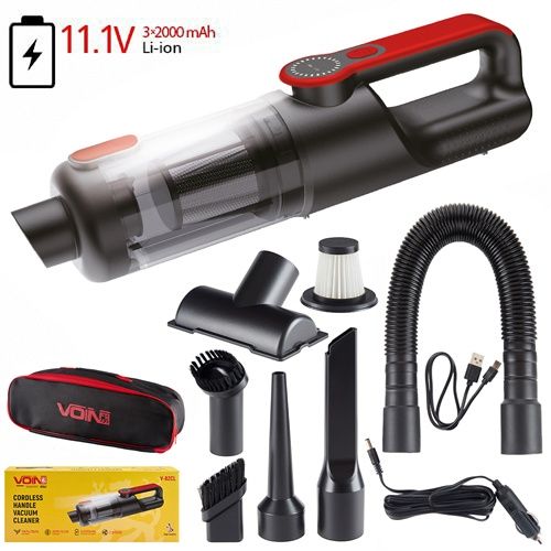 Пилосос "VOIN" V-82CL 120W/АКБ-3x2000mAh/вологе та сухе чищення/сумка