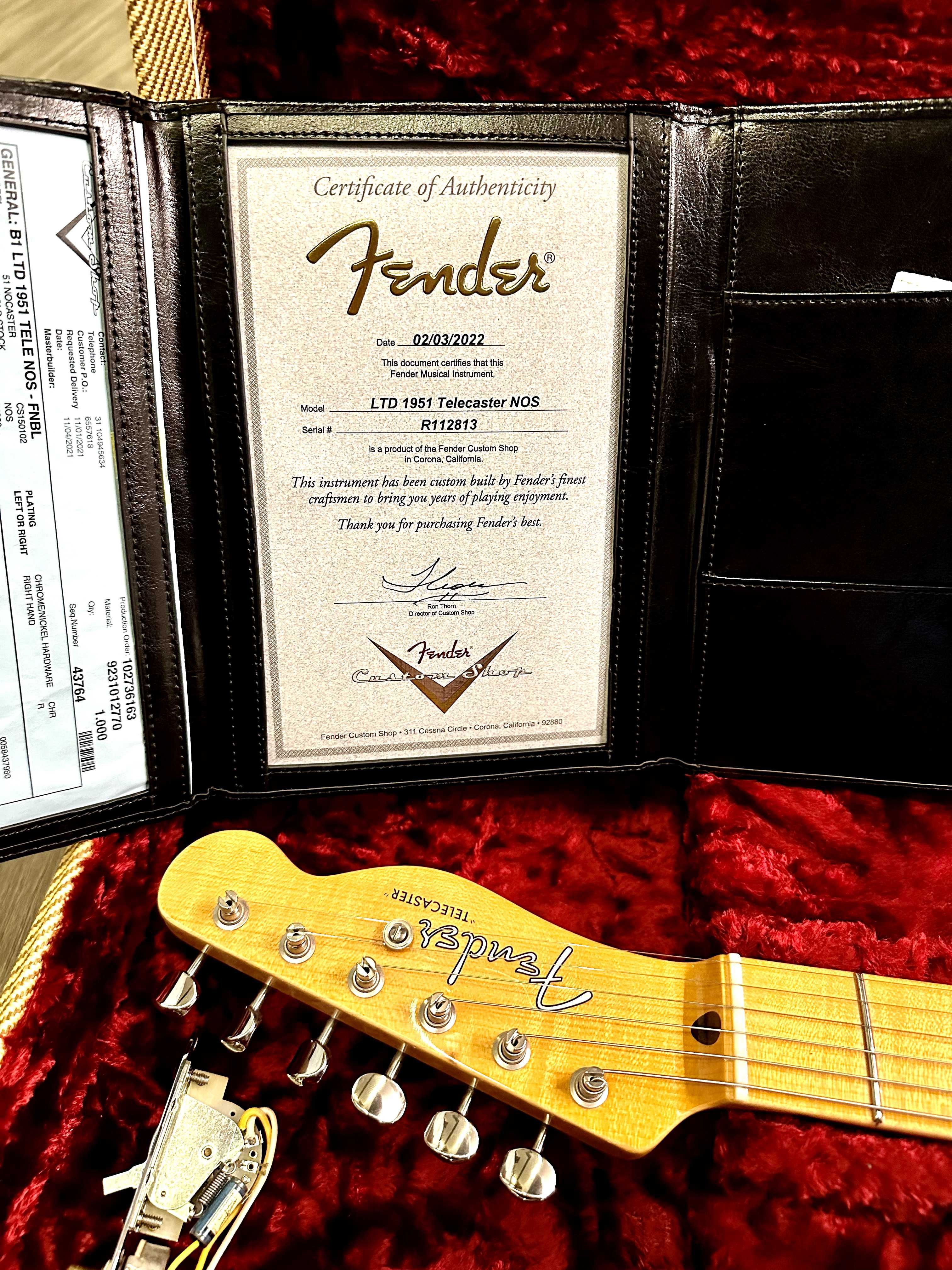 Fender Telecaster/Nocaster 51' Custom Shop Limited Edition