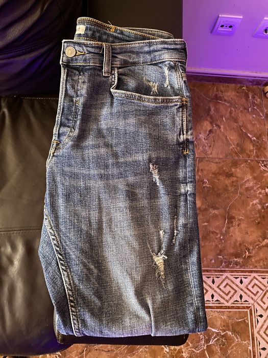 Calça Ganga Rasgada Azul Zara