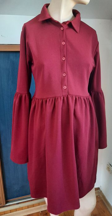 Ładna sukienka ciążowa bordo Fasardi M