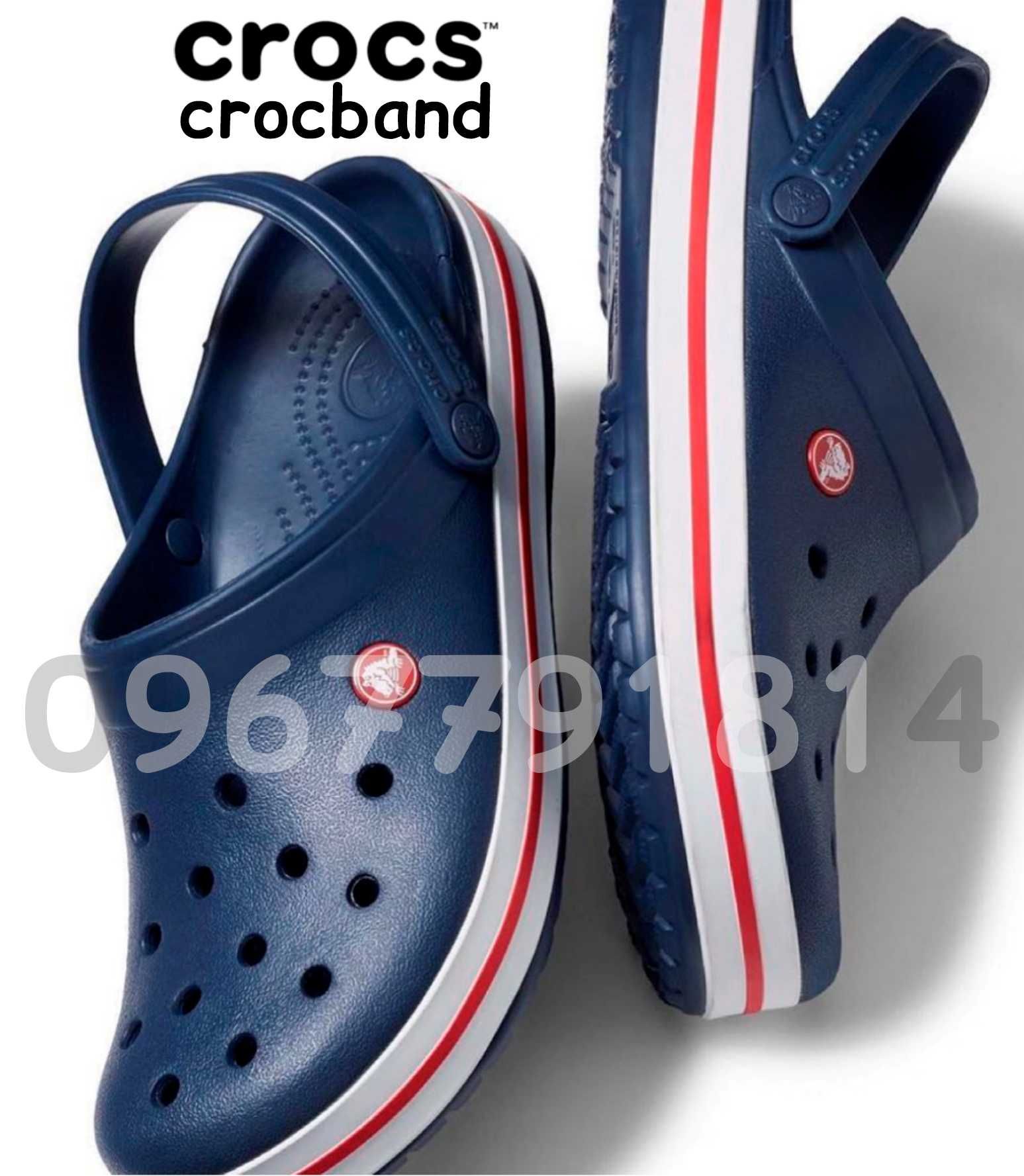 Crocs crocband navy кроксы крокбэнд размеры в наличие 36-45