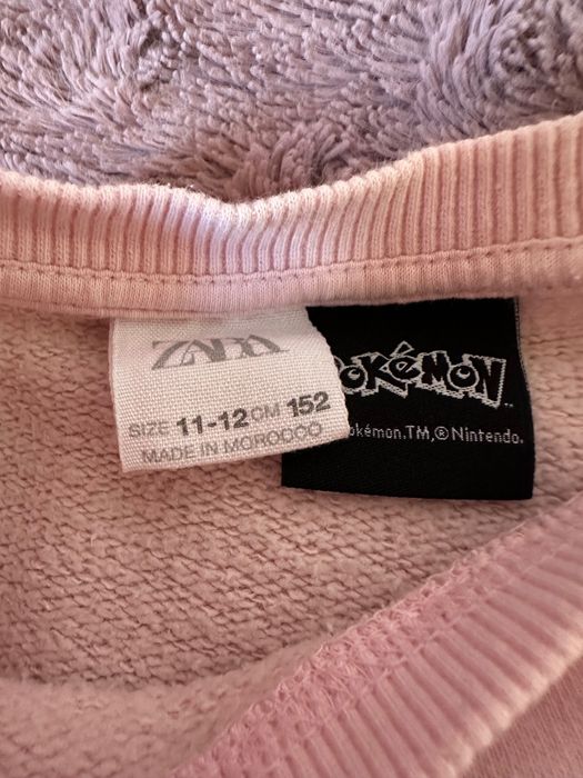 Bluza Zara rozm 152 POKEMON Pikachu pudrowy róż jak nowa