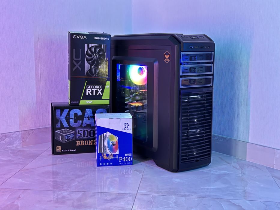 Ігровий компʼютер RTX 3060 12Gb 6 Ядер i5-9400F 16Ram SSD та HDD диски