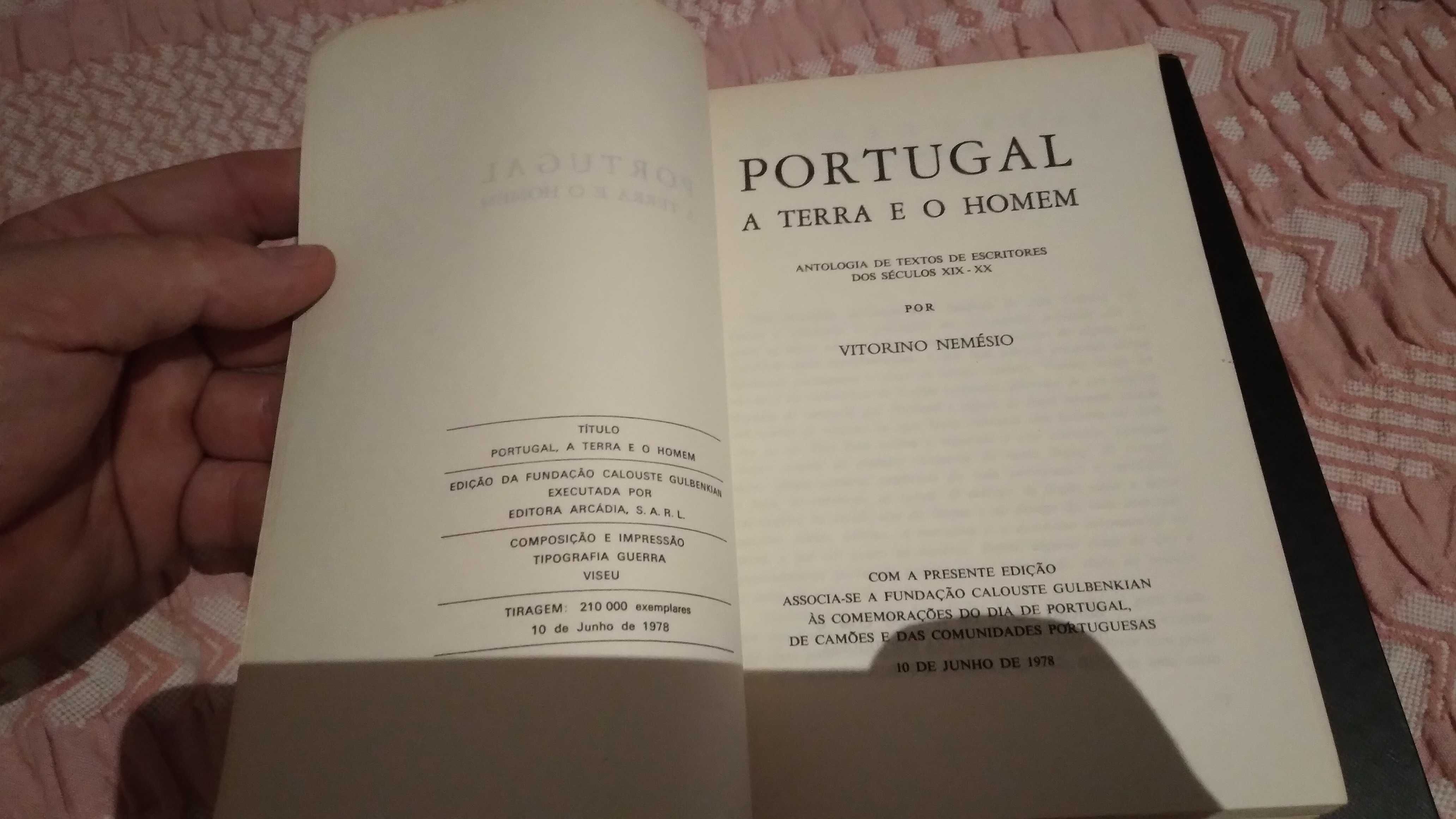 PORTUGAL A TERRA E O HOMEM - Vitorino Nemésio - Edição de 1978