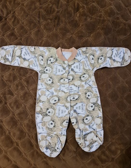 Чоловічок з ведмедиками 56 розмір,  чоловічок у пологовий