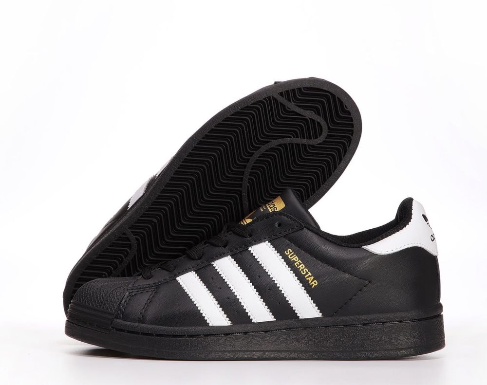 Кросівки Adidas Superstar Black 36-45 lux Без передоплати